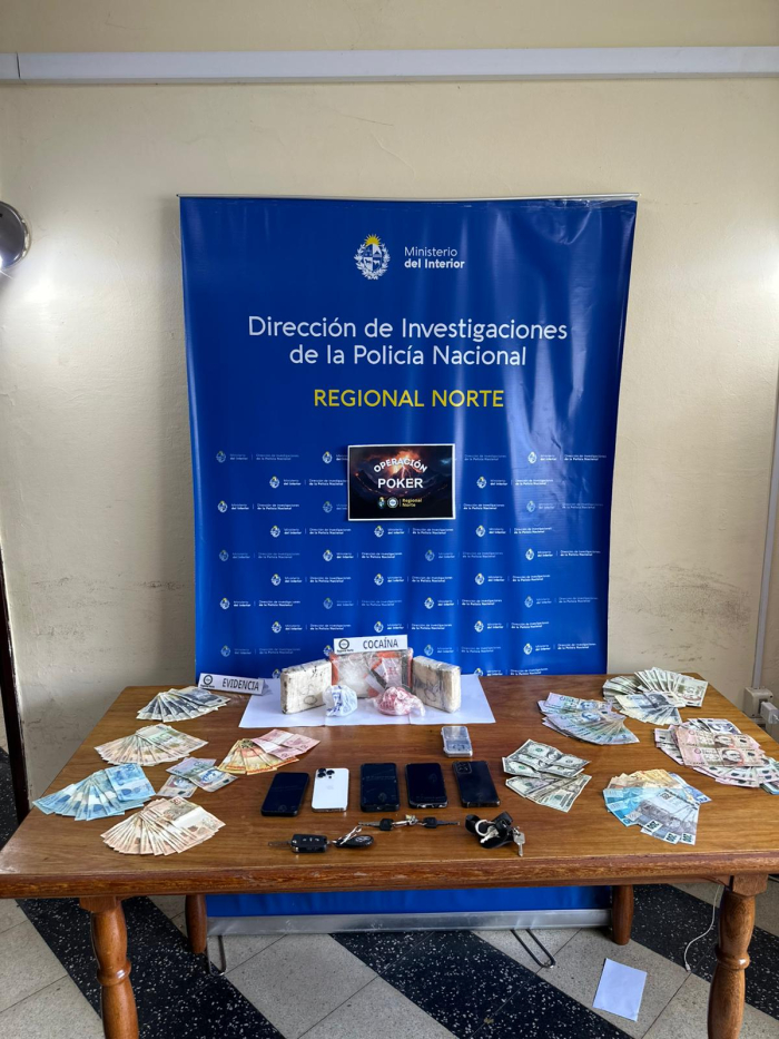 Objetos incautados, operación Poker