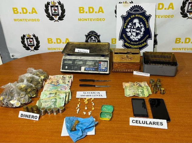 objetos incautados en el allanamiento