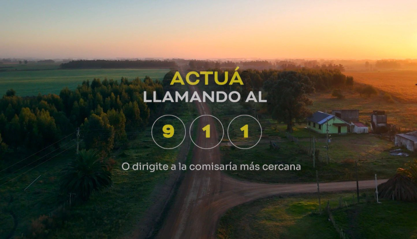 Placa campaña 25N para fortalecer el acceso a la justicia en zonas rurales