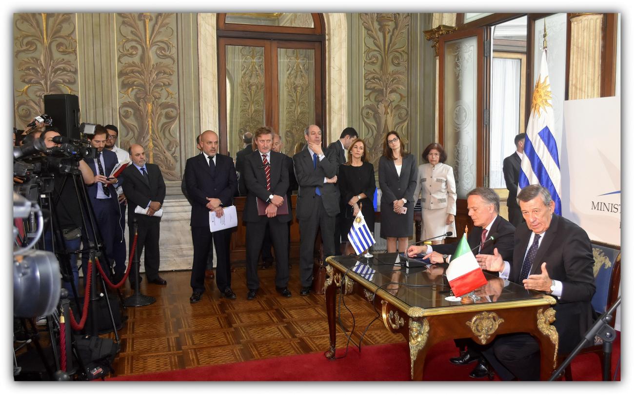 Comunicado conjunto Uruguay Italia. Ministerio de Relaciones Exteriores