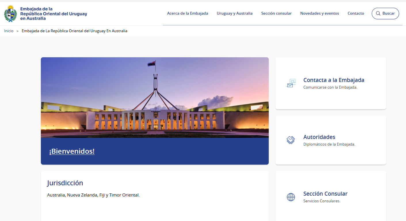 Home web Embajada URUAUSTRALIA