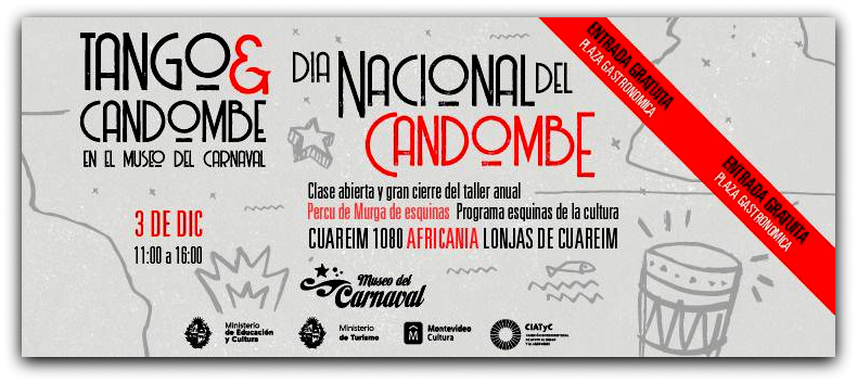 Día Nacional del Candombe, la Cultura Afrouruguaya y la Equidad Racial.
