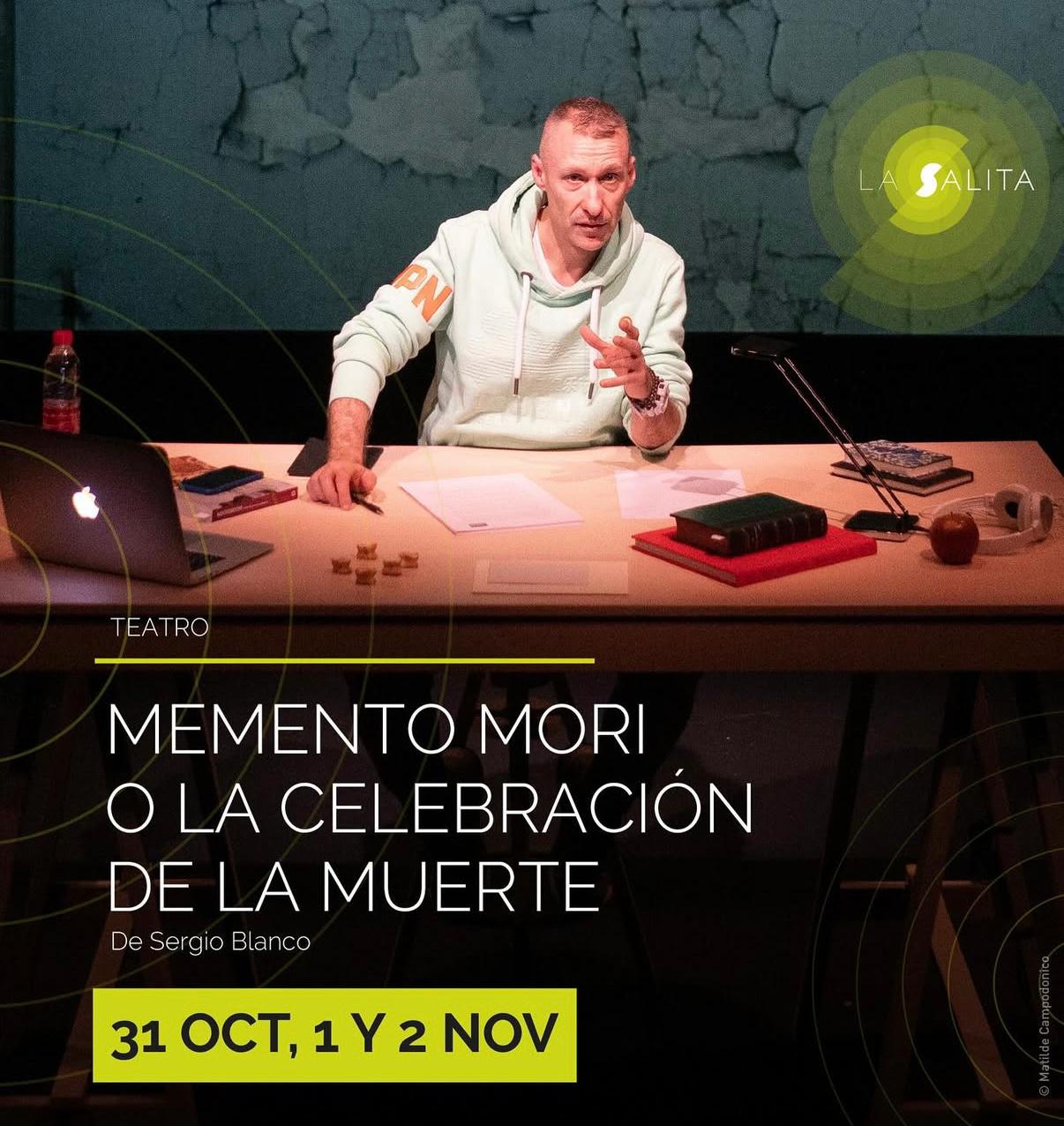 Flyer del espectáculo de Sergio Blanco