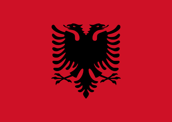 Bandera de la República de Albania