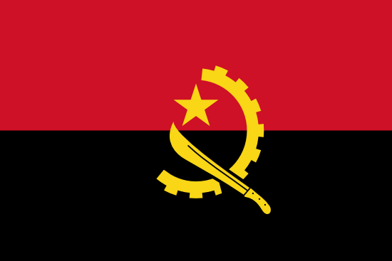 Bandera de la República de Angola