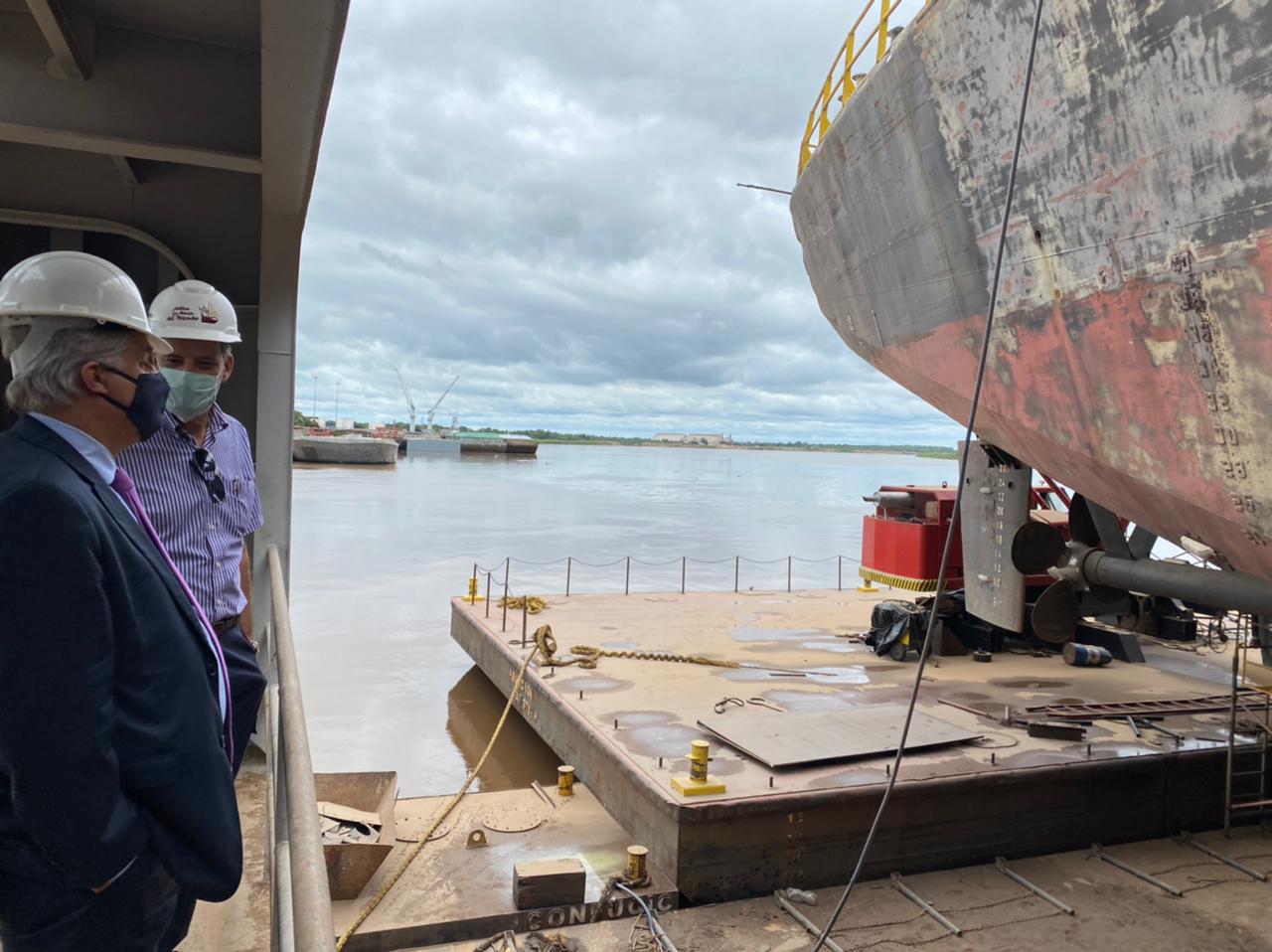 Canciller Bustillo en La Barca del Pescador