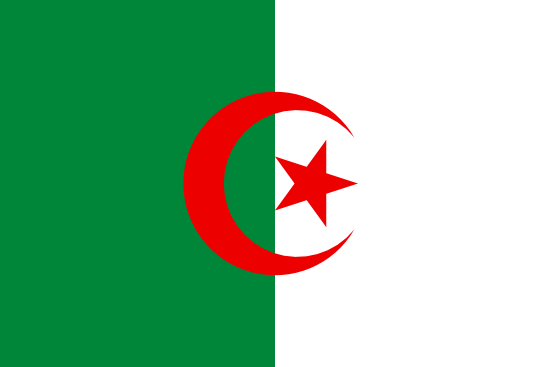 Bandera de la República Argelina Democrática y Popular