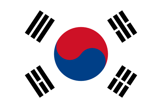 Bandera de la República de Corea