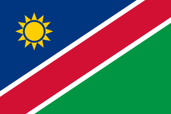 Bandera de la República de Namibia