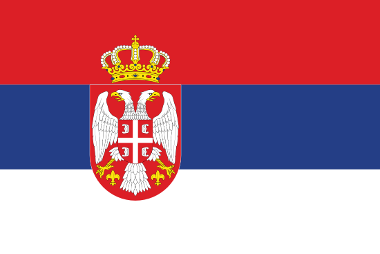 Bandera de la República de Serbia