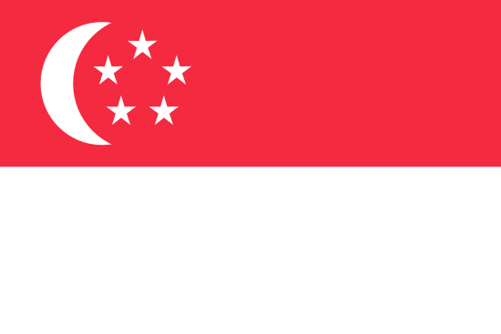 Bandera de la República de Singapur