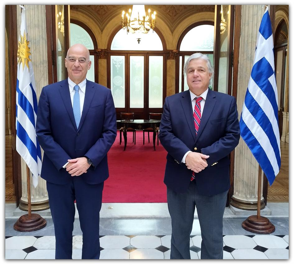 Visita oficial del Sr. Ministro de Relaciones Exteriores de Grecia, Nikolaos Dendias