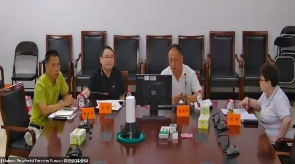 Mesa de autoridades de Chinese Academy en zoom Chinese Academy