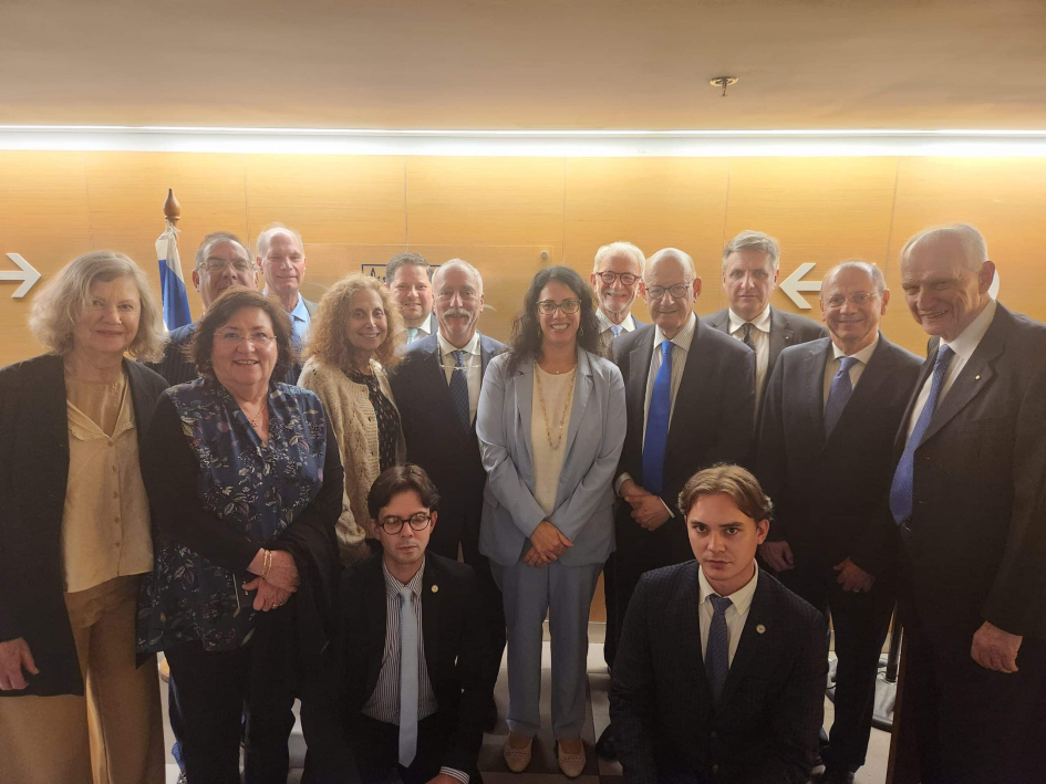 With the Israeli Ambassador to Uruguay, Michal Hershkovitz With the Israeli Ambassador to Uruguay, Michal Hershkovitz