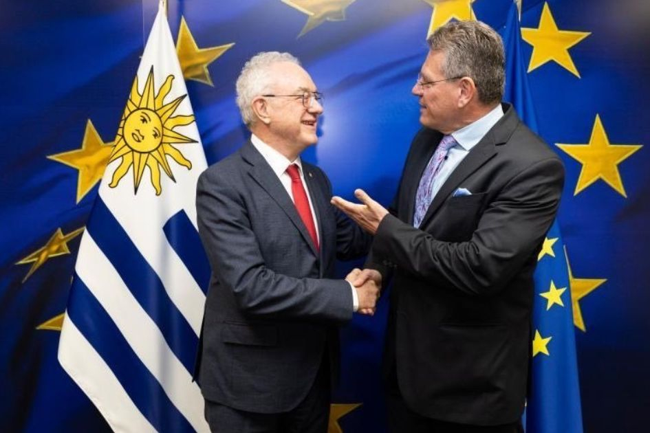 Canciller en Bruselas con el comisario europeo de Comercio y Seguridad Económica Canciller en Bruselas con el comisario europeo de Comercio y Seguridad Económica