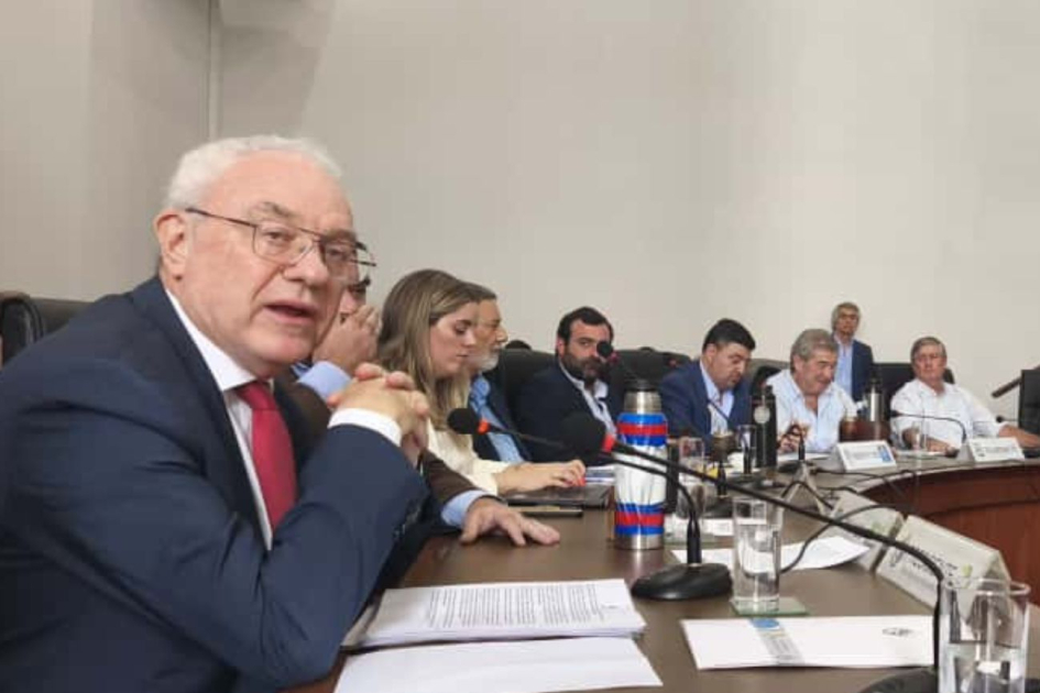 El canciller Lubetkin en el Congreso de Intendentes