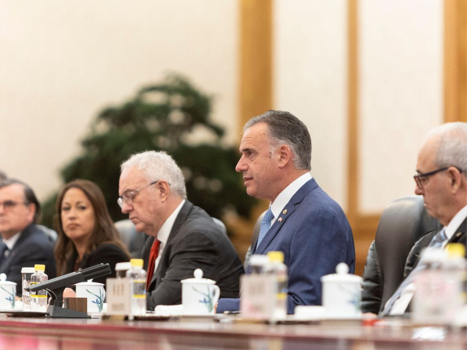 Canciller Mario Lubetkin y presidente Orsi. Foto: Presidencia Canciller Mario Lubetkin y presidente Orsi