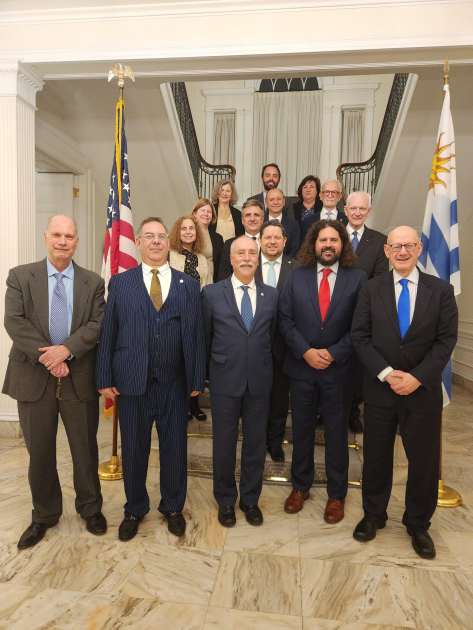 The delegation with U.S. DCM, Chris Andino The delegation with U.S. DCM, Chris Andino