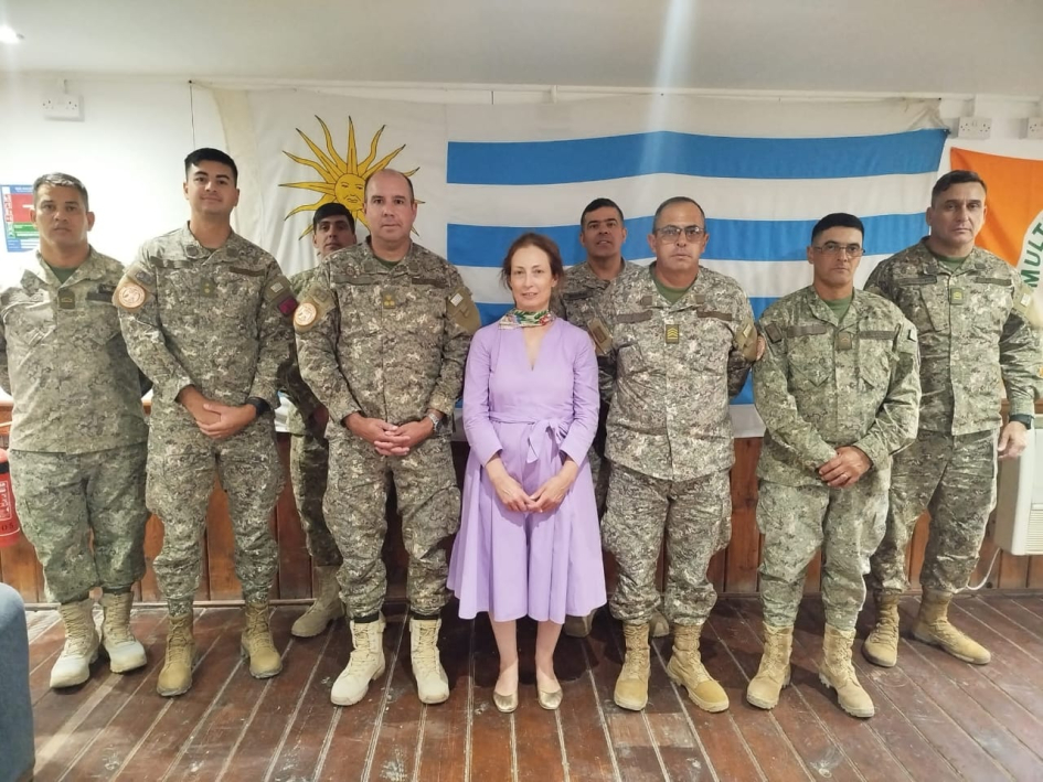 Consul Ms. Florencia Del Có with the Uruguayan Contingent Consul Ms. Florencia Del Có with the Uruguayan Contingent