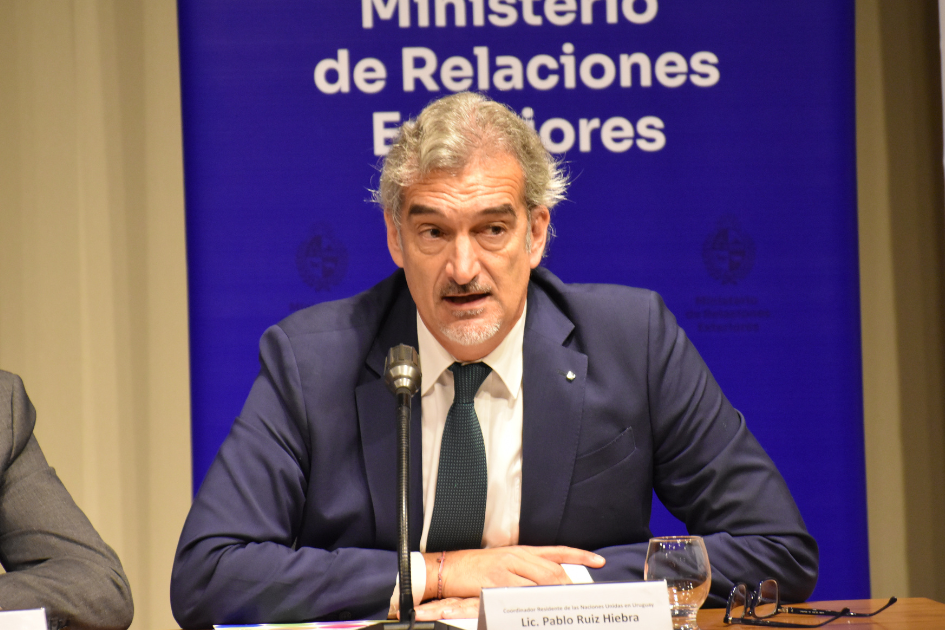 Coordinador Residente de las Naciones Unidas en Uruguay, Pablo Ruiz Hiebra Coordinador Residente de las Naciones Unidas en Uruguay, Pablo Ruiz Hiebra