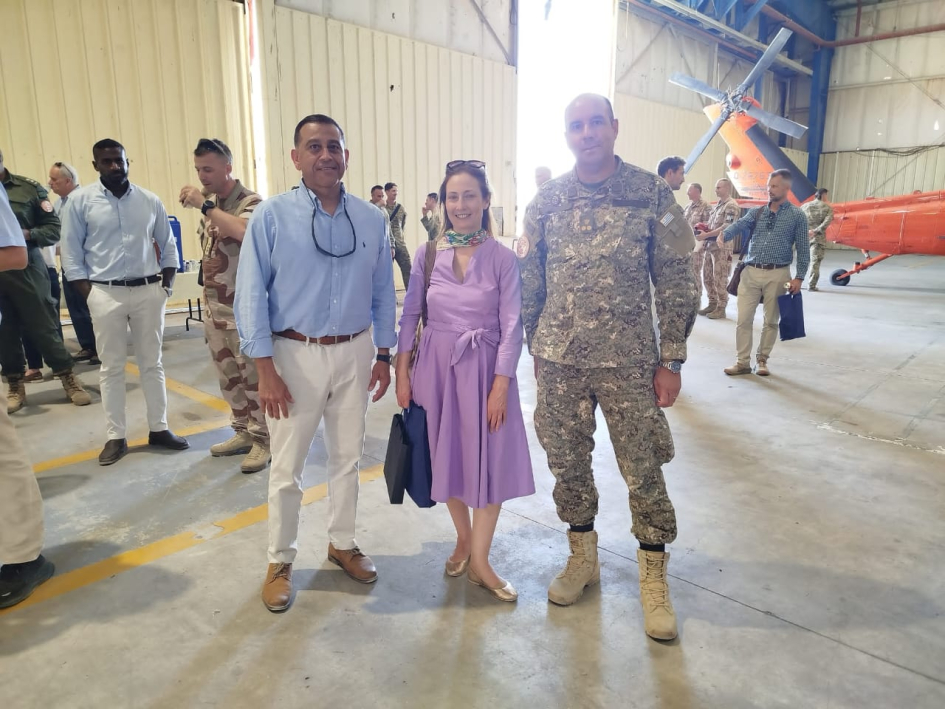 With Mr. Oscar Pintado, DPPO MFO/Rome Director of Operations, and Lt. Col. Douglas Leal. With Mr. Oscar Pintado, DPPO MFO/Rome Director of Operations, and Lt. Col. Douglas Leal