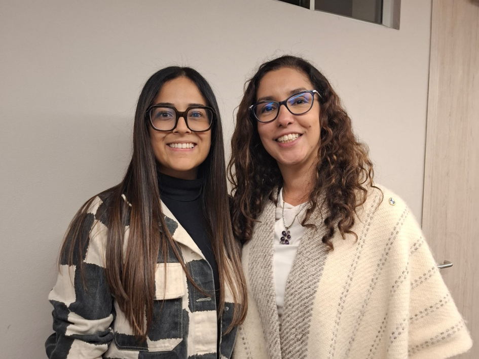 Embajadora Mercedes Corominas y la Directora del CNA Valentina Vargas