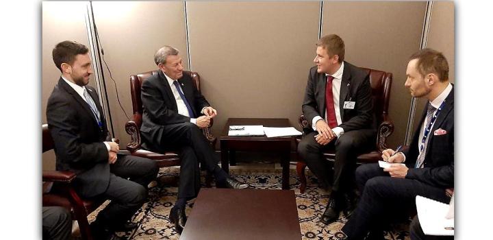 Canciller Rodolfo Nin Novoa reunido con el Canciller de República Checa, Tomáš Petríček Canciller Rodolfo Nin Novoa reunido con el Canciller de República Checa, Tomáš Petríček