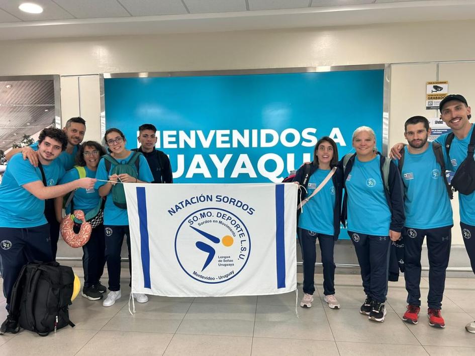 Uruguay participó en Open de Natación y Atletismo Delegación Uruguaya en Guayaquil