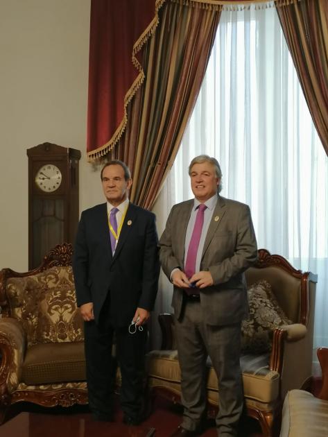 Reunión de trabajo del Canciller Bustillo con su par de Chile, Andrés Allamand Reunión de trabajo del Canciller Bustillo con su par de Chile, Andrés Allamand
