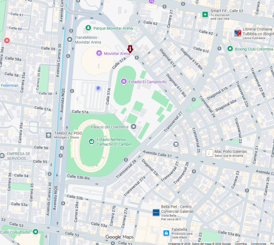 Calle 57A # Diagonal 61C