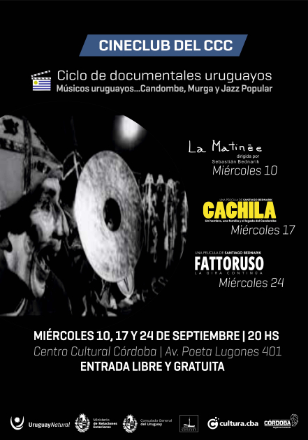 Afiche del Ciclo de documentales (10, 17, y 24/09/2025)