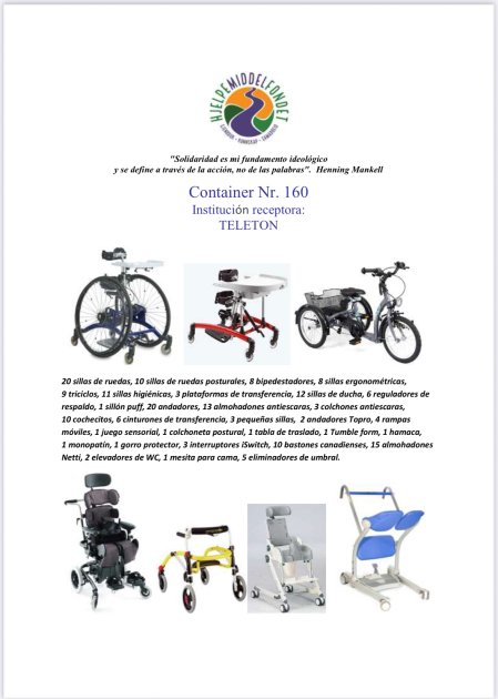 Container 160: assistive devices and mobility equipment sent to TELETÓN Uruguay Container 160: assistive devices and mobility equipment sent to TELETÓN Uruguay