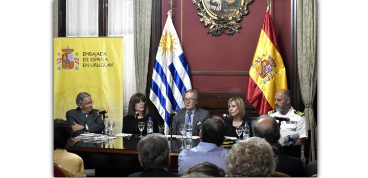 Emb. de España en Uruguay, José Javier Gómez-Llera y García-Nava - Conversatorio - V Centenario de la Circunnavegación de Magallanes y Elcano (1519-1522)