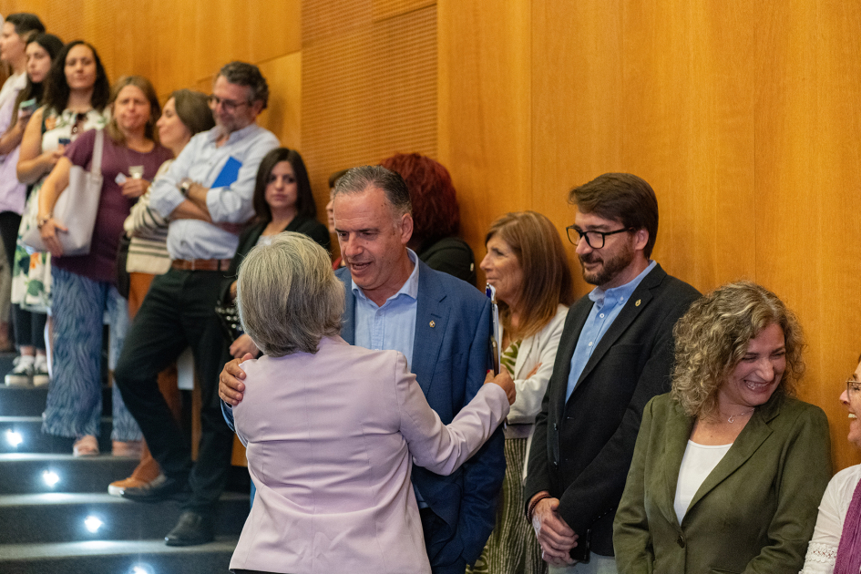 Yamandú Orsi y Mónica Xavier durante el acto central en conmemoración del 8 de Marzo de 2026. Yamandú Orsi y Mónica Xavier durante el acto central en conmemoración del 8 de Marzo de 2026.