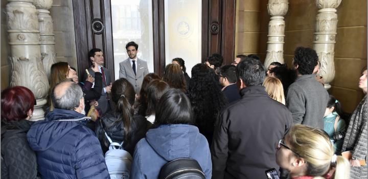 Zaguán de Palacio Santos - Día del Patrimonio 2019 en Palacio Santos y Casa Pérsico - la jornada en imágenes