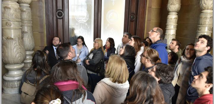 Zaguán de Palacio Santos - Día del Patrimonio 2019 en Palacio Santos y Casa Pérsico - la jornada en imágenes Zaguán de Palacio Santos - Día del Patrimonio 2019 en Palacio Santos y Casa Pérsico - la jornada en imágenes
