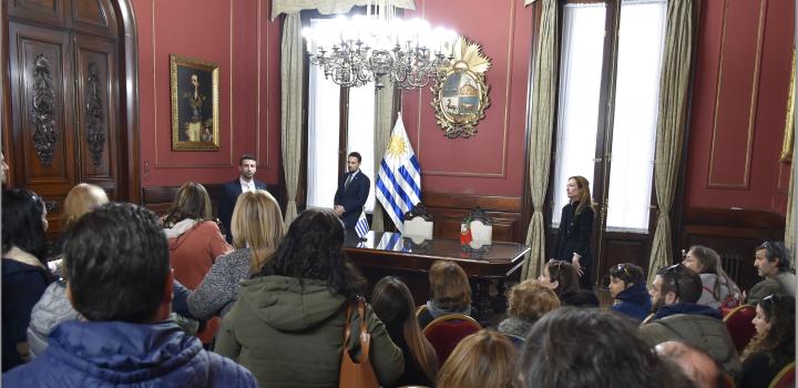 Salón Rojo ó Salón de Ceremonial - Día del Patrimonio 2019 en Palacio Santos y Casa Pérsico - la jornada en imágenes