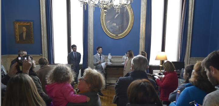 Salón de la derecha - Día del Patrimonio 2019 en Palacio Santos y Casa Pérsico - la jornada en imágenes