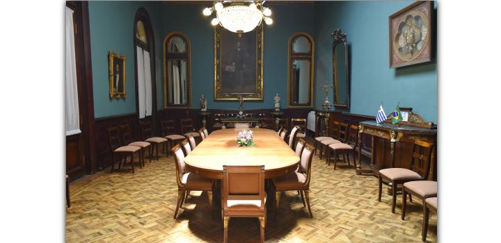 Salón de los Cancilleres - Día del Patrimonio 2019 en Palacio Santos y Casa Pérsico - la jornada en imágenes Salón de los Cancilleres - Día del Patrimonio 2019 en Palacio Santos y Casa Pérsico - la jornada en imágenes