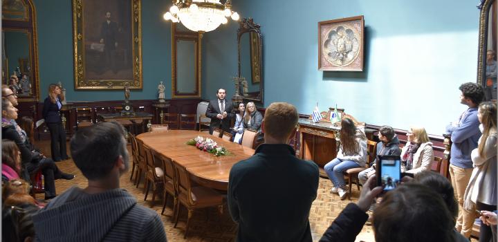 Salón de los Cancilleres - Día del Patrimonio 2019 en Palacio Santos y Casa Pérsico - la jornada en imágenes Salón de los Cancilleres - Día del Patrimonio 2019 en Palacio Santos y Casa Pérsico - la jornada en imágenes