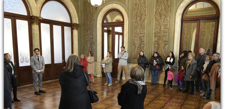 Salón Florentino - Día del Patrimonio 2019 en Palacio Santos y Casa Pérsico - la jornada en imágenes Salón Florentino - Día del Patrimonio 2019 en Palacio Santos y Casa Pérsico - la jornada en imágenes