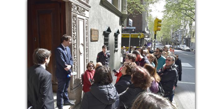 Casa Pérsico, sede del Instituto Artigas del Servicio Exterior (Academia Diplomática) -Día del Patrimonio 2019 en Palacio Santos y Casa Pérsico - la jornada en imágenes Casa Pérsico, sede del Instituto Artigas del Servicio Exterior (Academia Diplomática) -Día del Patrimonio 2019 en Palacio Santos y Casa Pérsico - la jornada en imágenes