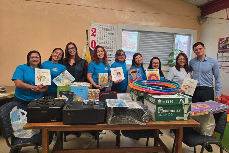 Donación Escuelita Preescolar Sede República del Uruguay en Colombia.