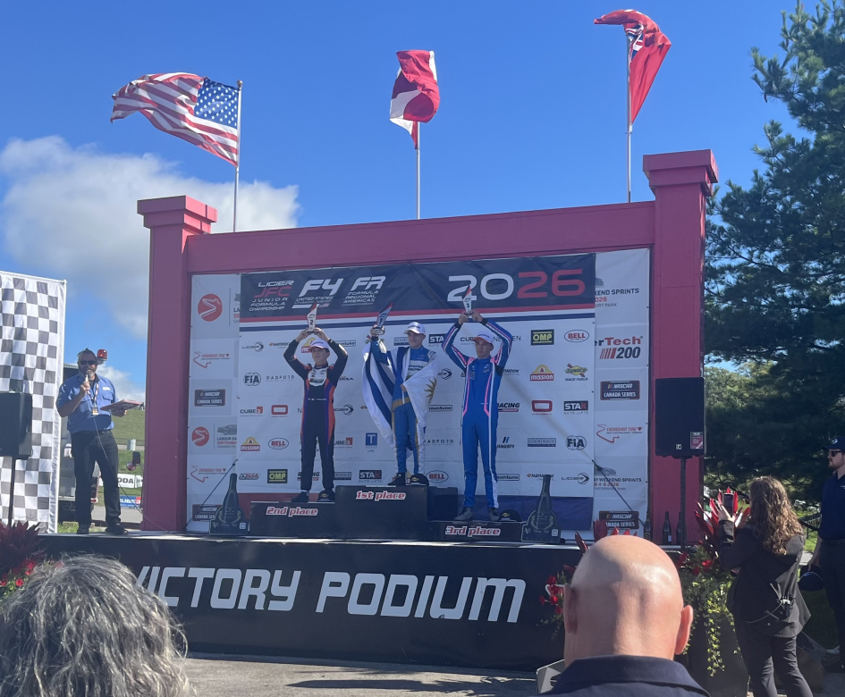 Participación uruguaya en el Fórmula 4 US Championship en Ontario, Canadá Primer puesto para el Piloto uruguayo Gaston Irazú
