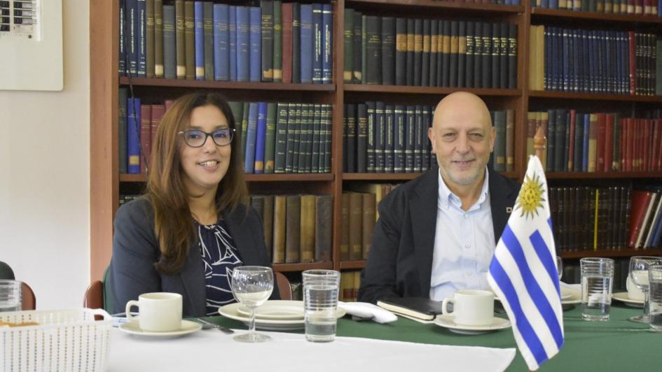 Embajadora Mercedes Corominas y Dr. Dr. Rafael Radi Embajadora Mercedes Corominas y Dr. Dr. Rafael Radi