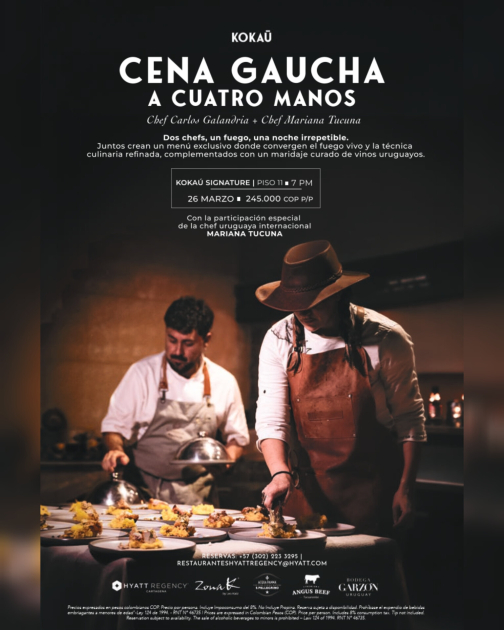 Evento “Cena Gaucha a Cuatro Manos”