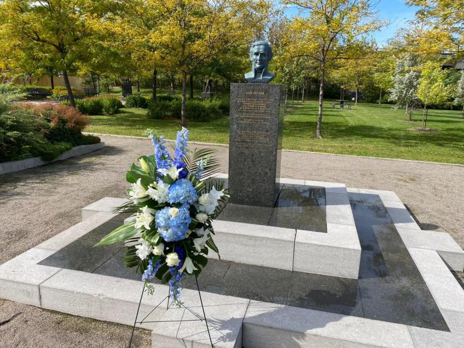 Homenaje a Artigas en Quebec Homenaje a Artigas en Quebec