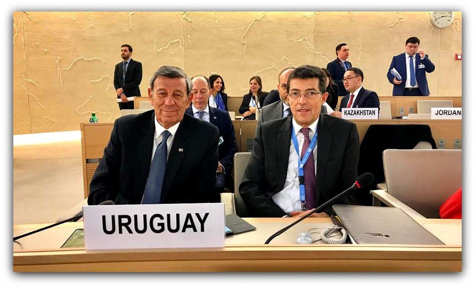 magen del Canciller Rodolfo Nin Novoa en el Consejo de Derechos Humanos.