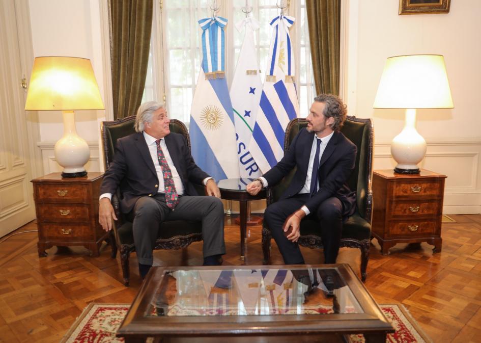 Reunión de los Cancilleres de Uruguay y Argentina: Bustillo y Cafiero acordaron fortalecimiento de l