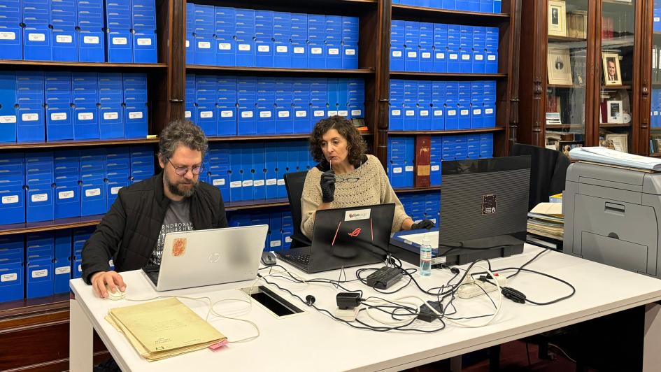 Proceso de digitalización de los archivos